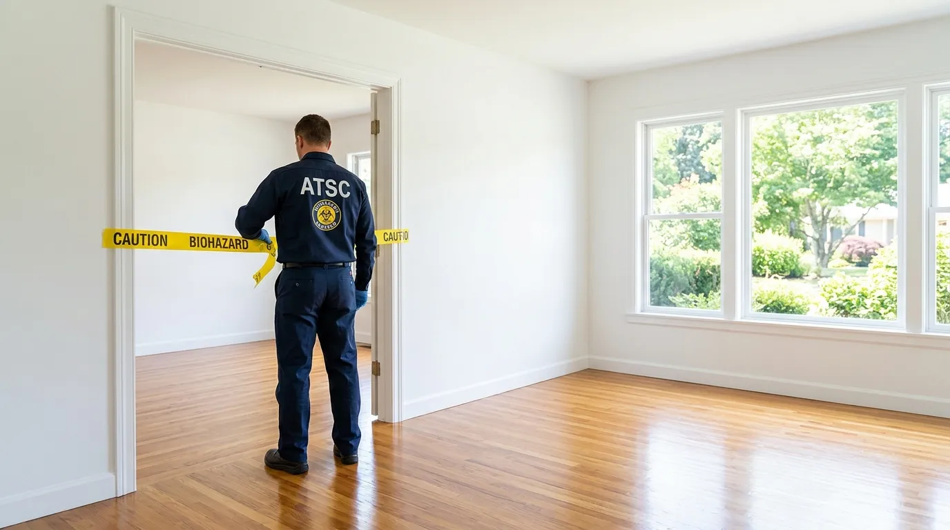 Certified biohazard cleanup crew performing Crime Scene Cleanup in Manitowoc