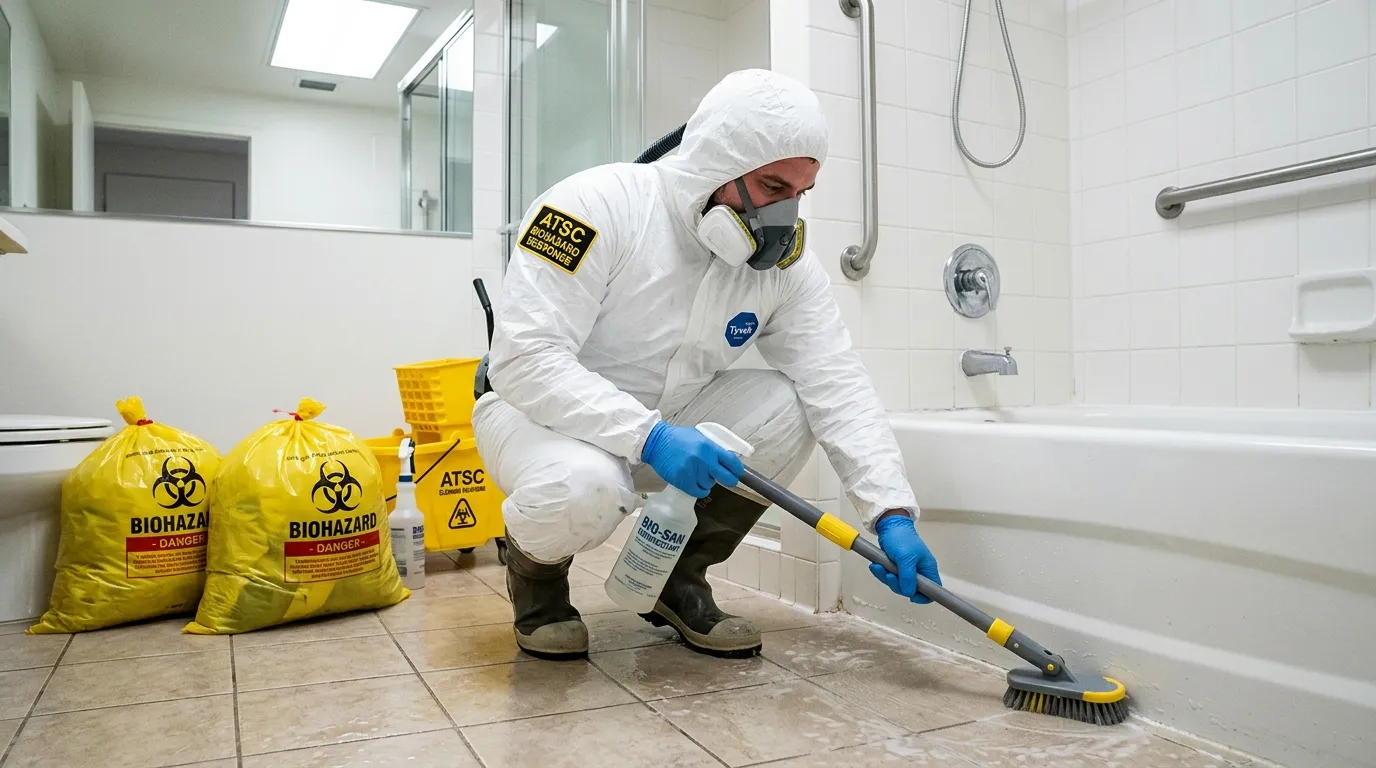 Decontamination equipment deployed for Blood Cleanup in Manitowoc